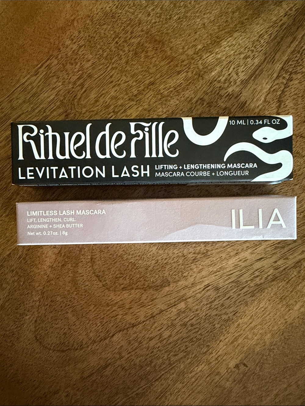 Clean Beauty Mascara bundle ILIA  Limitless Lash & Ritual de Fille Levitation